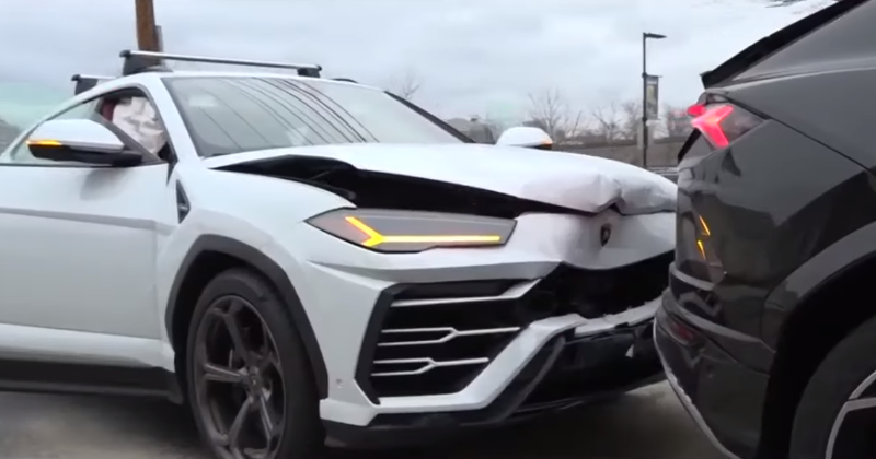 Thieves Steal Two Lamborghini Urus From Showroom, Crash Into Each Other