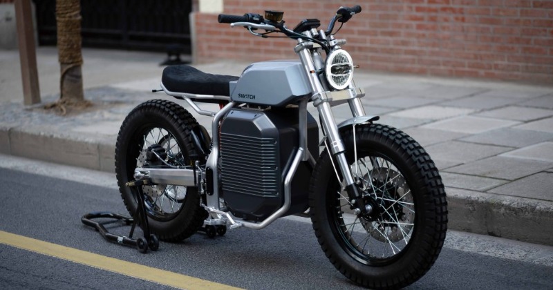 modern electric motorcycle