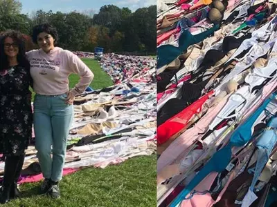 Rhode Island Breast Cancer Awareness Campaign Breaks World Record For The Longest  Bra Chain