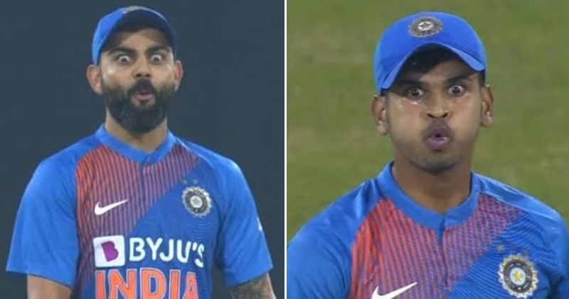 Virat Kohli's Reaction To Shreyas Iyer's Six Which Hit The Stadium's ...