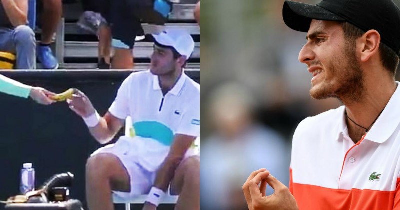 Australian Open: Elliot Benchetrit Asks Ball Girl to Peel Banana