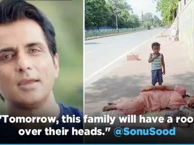 Sonu Sood Promises To Provide Shelter To Homeless Woman Forced To Live On Foothpath With Kids
