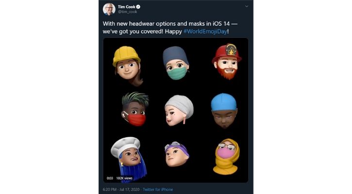 Apple quietly makes its Mask Emoji more happier in latest iOS 14.2 update