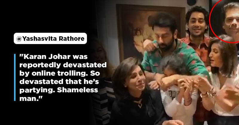 Wasnt He Shattered Netizens Troll Karan Johar For Attending Neetu