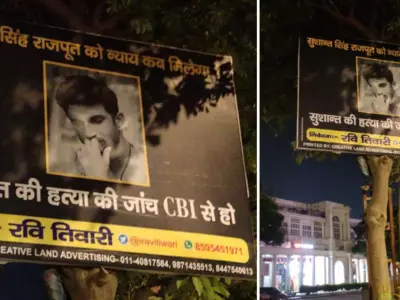 Fan Puts Hoardings On Delhi Streets, Demands CBI Inquiry In Sushant Singh Rajput's Death Case
