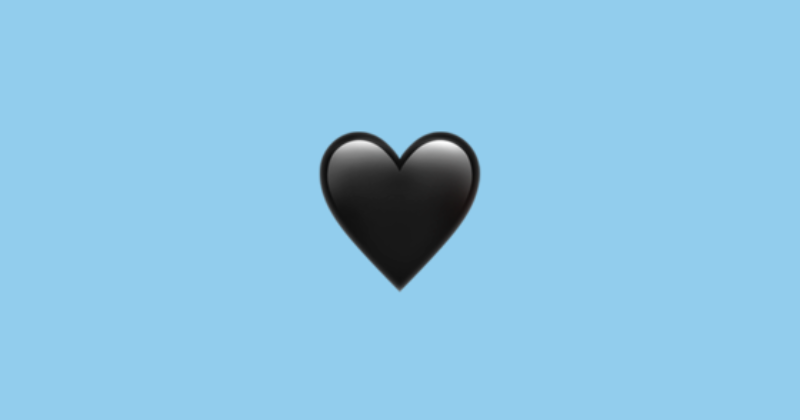 What Does A Black Heart 🖤 Emoji means and Stands for?