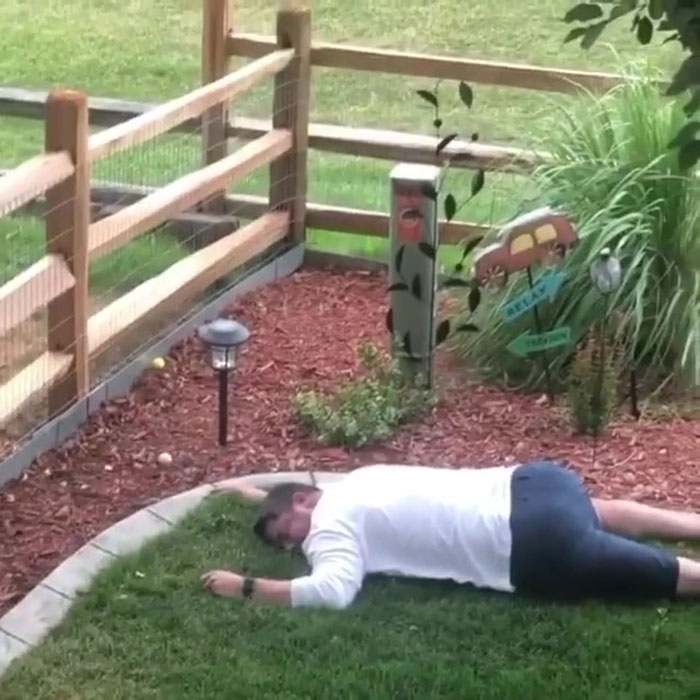 Man Pranks Golfer By Pretending To Get Hit By Ball