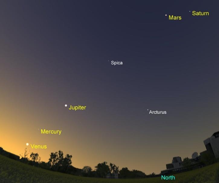 Five And Moon Visible On July 19