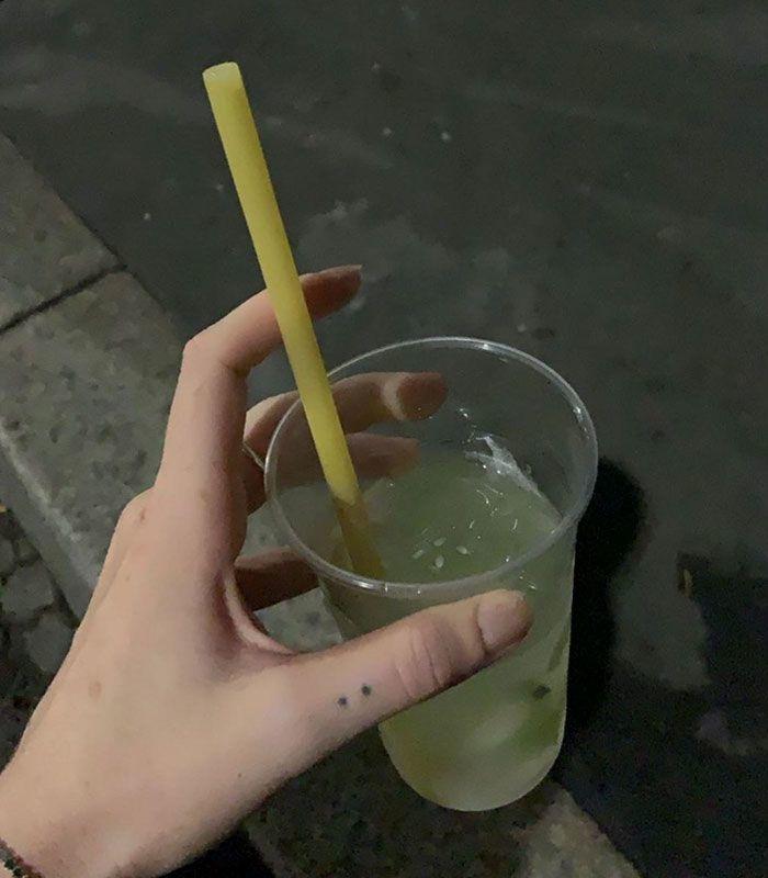 Edible pasta straw