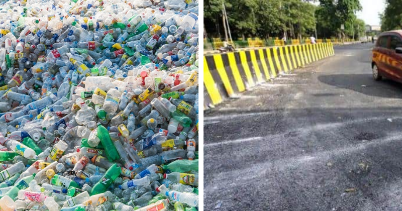 प्लास्टिक को ख़त्म करने के लिए प्लास्टिक सड़क: प्लास्टिक से 1 लाख Km सड़कें  बना चुका है भारत