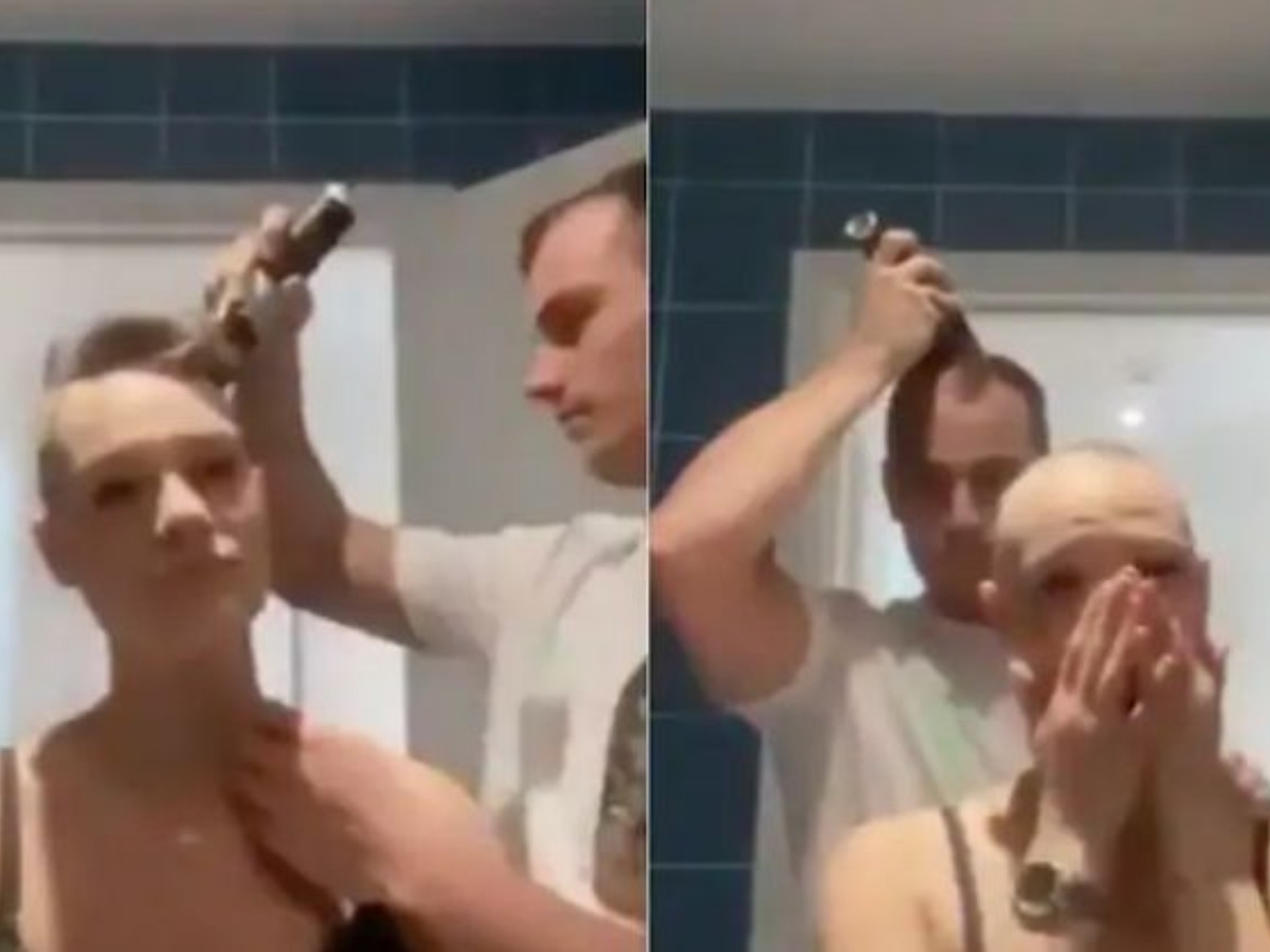 girl shaving a guys ass video free photo
