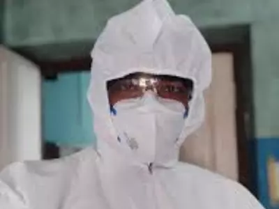 wearing PPE Kit as per coronavirus guidelines 