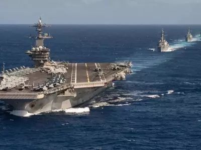 US Navy is showing a lot of force