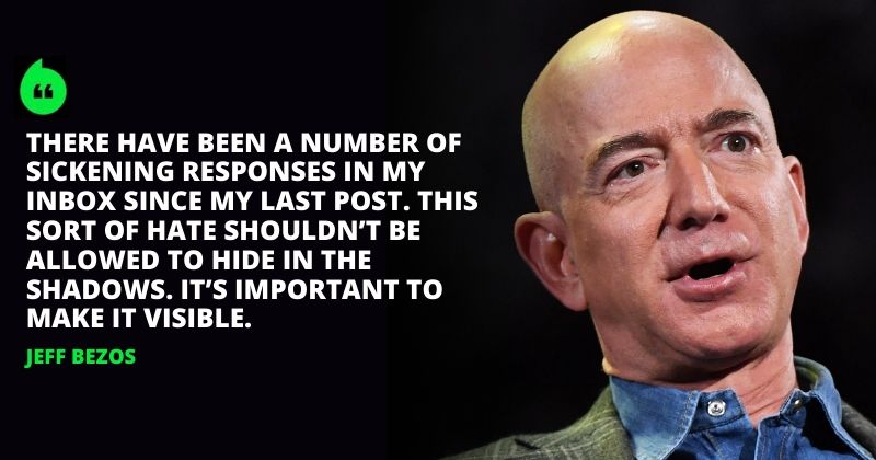 Amazon CEO Jeff Bezos Doesn't Want Racially Abusive Customers