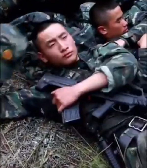 Chinese Soldiers ‘Sleep Training’