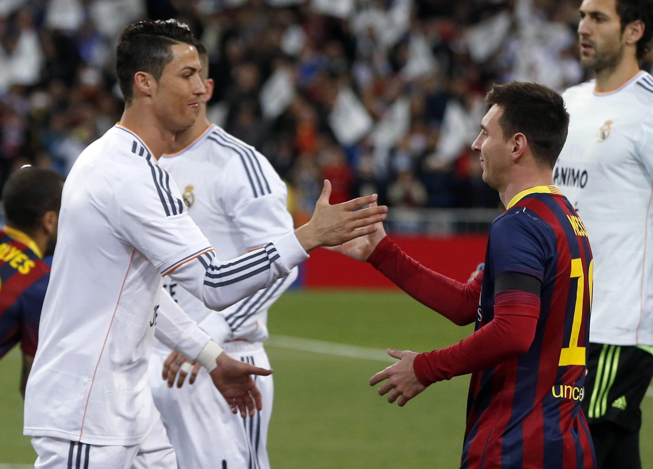 Nice to see some old friends' - Cristiano Ronaldo and Lionel Messi
