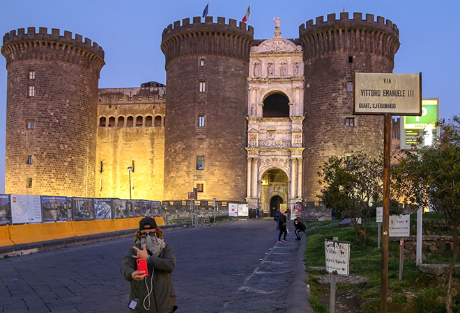 Castel Nuovo castle in Naples