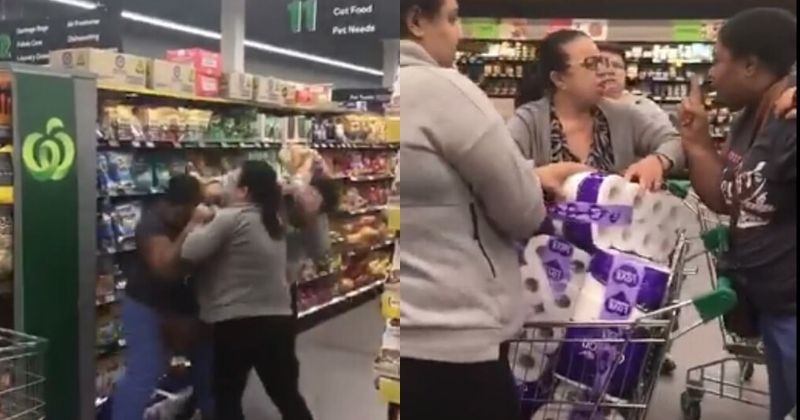 Panic Buying Had These People Fighting Over A Packet Of Toilet Paper In