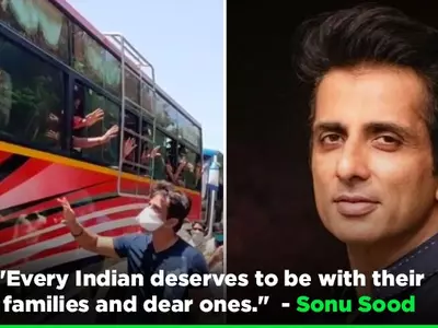 Sonu Sood Arranges 10 Buses For Migrant Workers In Mumbai, Visits The Them To Say Goodbye