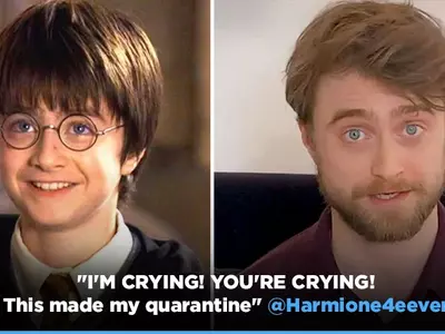 Harry Potter Reading Harry Potter! Fans Go Berserk As Danielle Radcliffe Reads JK Rowling Book