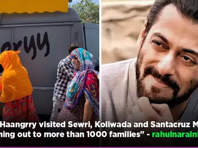 Salman Khan's Food Truck 'Being Haangryy' Distributes Rations To More Than 1000 Families In Mumbai