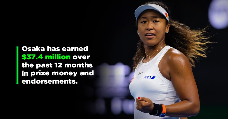 Naomi Osaka becomes the highest earning female athlete in history after  earning $37 million last year