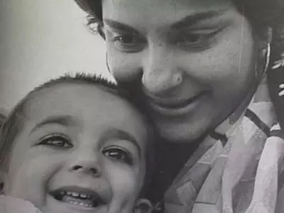 Sanjay Dutt's childhood pictures with mother Nargis.