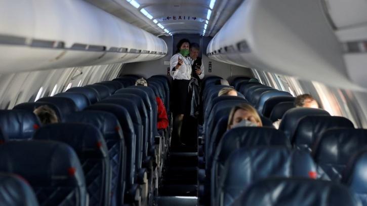 Social distancing inside the flight