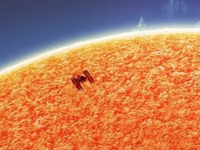 ISS sun image