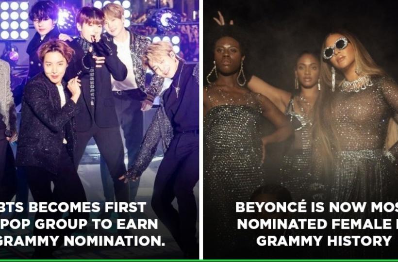 2021 Grammy Awards Nominations: BTS finally makes it; Beyonce leads with  nine nods