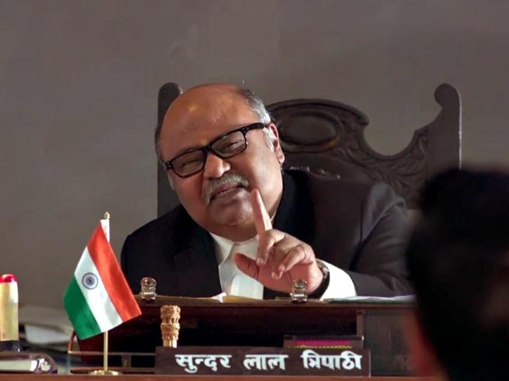 Saurabh Shukla as Justice Tripathi in Jolly LLB