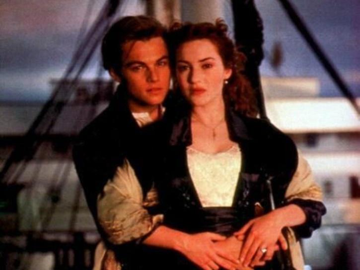 Jack and Rose in Titanic.