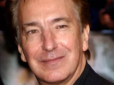 Alan Rickman known for playing Professor Severus Snape in Harry Potter series