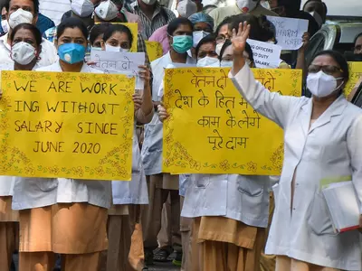 Hindu Rao Doctors Protest