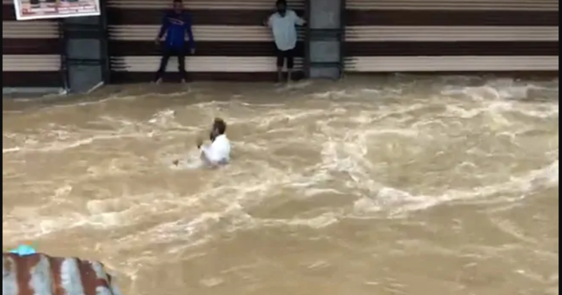 Hyderabad Rains: Man Gets Swept Away By Floodwaters