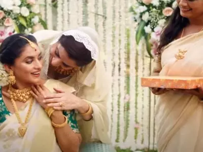 A still from Tanishq's boycotted ad
