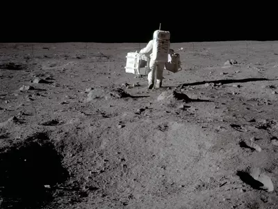 Astronaut on Moon surface as nasa sets new rules