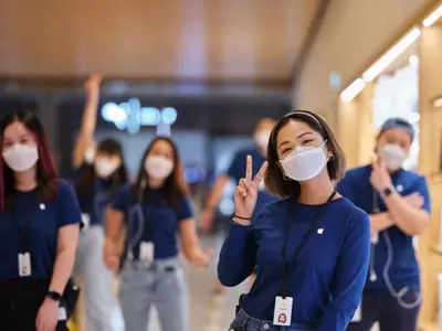 Apple Face Mask, Apple Mask For Employees, Apple ClearMask, Transparent Face Mask, Surgical Face Mask, Covid-19 Face Mask, Technology News
