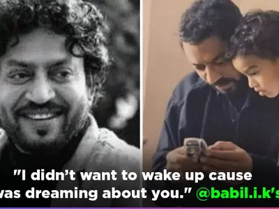 Irrfan Khan and his son Babil