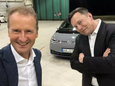 Tesla CEO, Elon Musk, Musk Test Drives ID.3, Volkswagen ID.3 Electric Car, Volkswagen CEO, Germany, Technology News, Auto News
