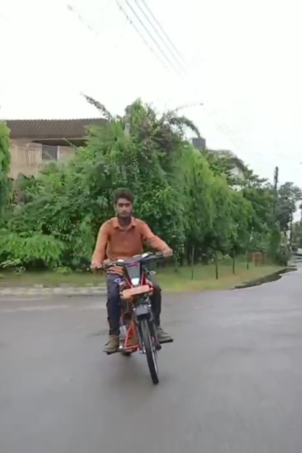 Chandigarh Class 10 Student Builds A Motorcycle From Discarded Parts Of Other Bikes
