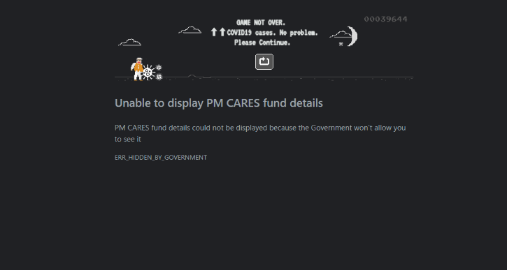 pm cares not found