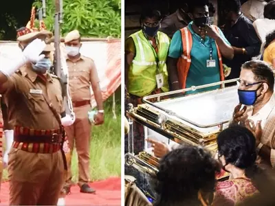 SP Balasubrahmanyam's Laid To Rest With 72-Gun Salute, Fans & Celebs Bid Farewell To The Legend