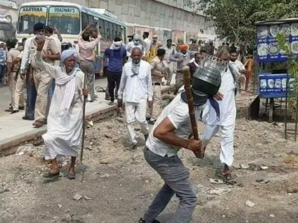 Haryana Farmers, Haryana Farmers Protest, Haryana Farmers Attacked, Haryana Farmers Videos Haryana Farmers, Haryana Farmers Protest, Haryana Farmers Attacked, Haryana Farmers Videos