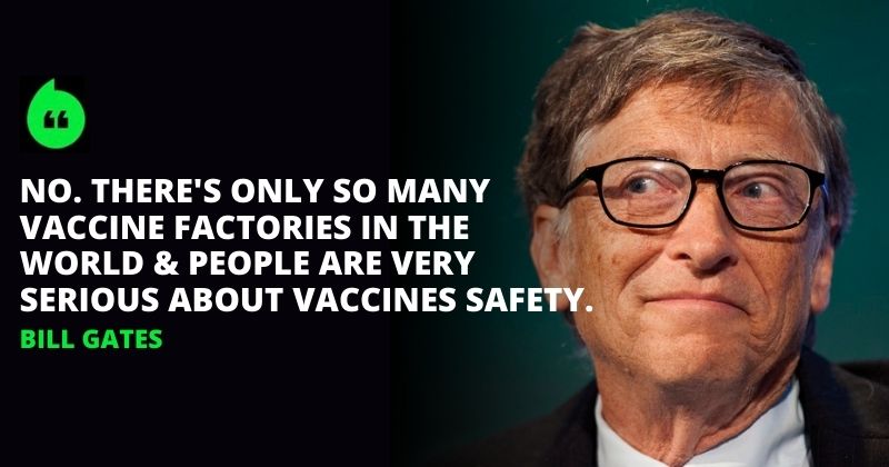Bill Gates Vaccine Quote Bill Gates Says No To Sharing Covid Vaccine Formulas With India, Developing  Nations