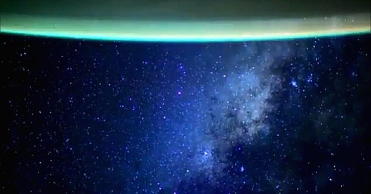 milky way from space station