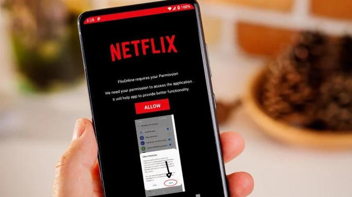 FlixOnline fake Netflix app