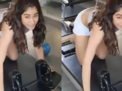 Janhvi Kapoor Singing Sheila Ki Jawani While Working Out To Motivate Her Will You In Splits