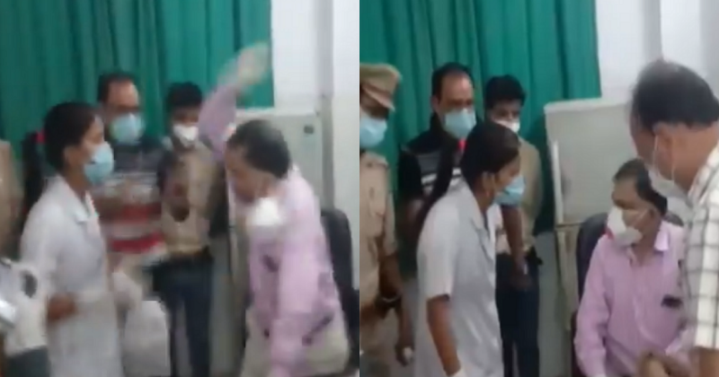 Watch: Shocking Video Shows Nurse And Doctor Slapping Each Other