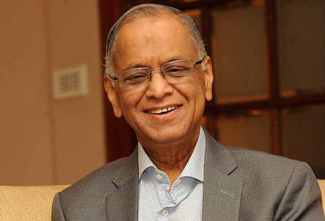 Before and after picture of Narayana Murthy